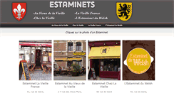 Desktop Screenshot of estaminetlille.fr